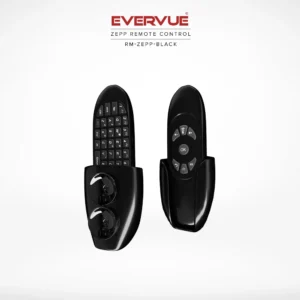 Evervue Zepp remote from Canberra, featuring a holder for enhanced convenience and organized setup.