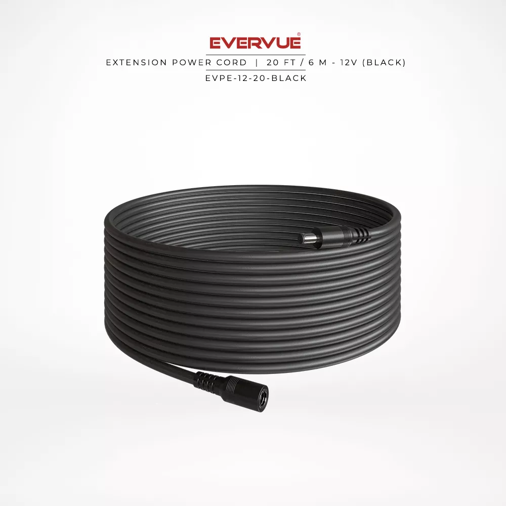 12V – 20ft  / 6m Black –(CTCB-15.6-20)